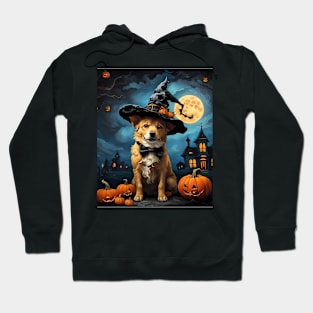 Aesthetic Halloween Lagotti Romagnoli Dog Witch Pumpkin Horror Nights Custom Hoodie